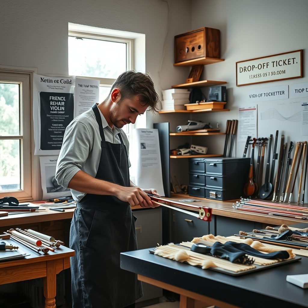 Violin Bow Rehair Workshop