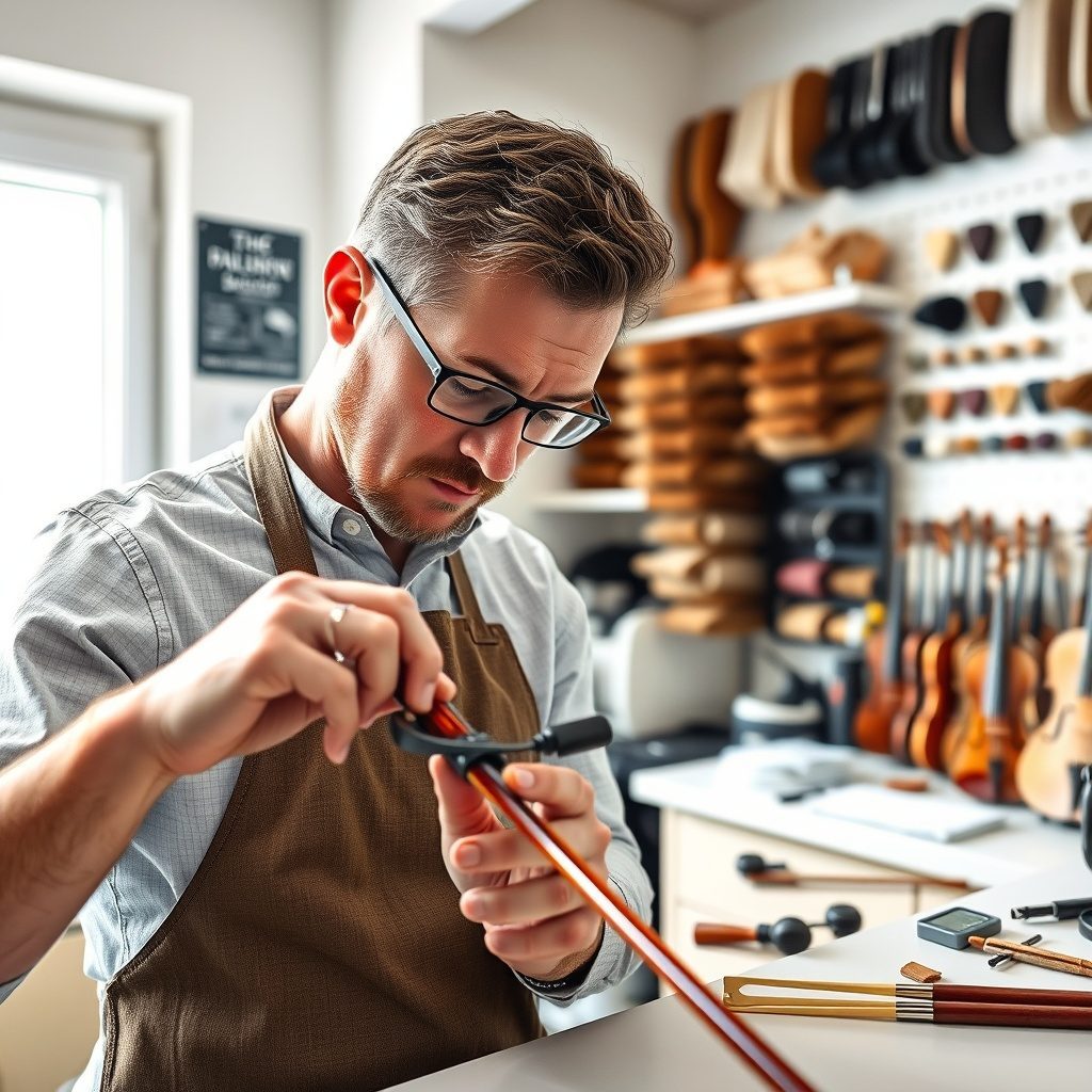 Violin bow rehair process