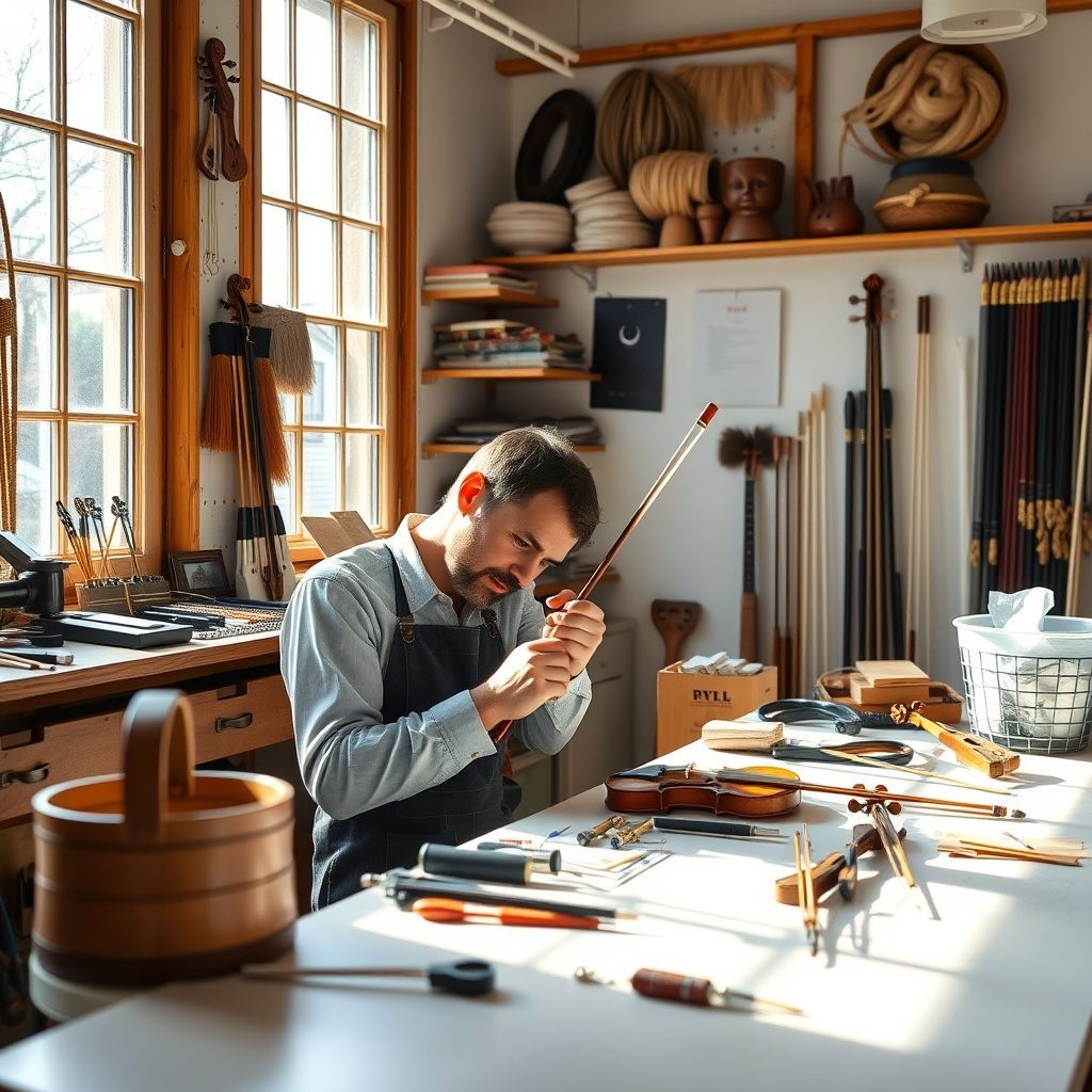 Violin Bow Rehair Service